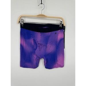NWT Fabletics Compression Boxer Briefs Men's Medium Blue Purple Stretch Pull-On